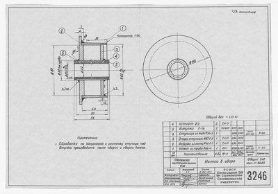 3246_ТележкаПоточнойЛинии_КолесоВСборе_1961